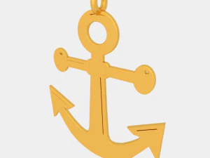 anchor pendant 3d printed model 3D Print Model