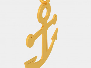 anchor pendant 3d printed model 3D Print Model