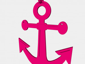 anchor pendant 3d printed model 3D Print Model