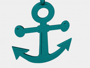 anchor pendant 3d printed model 3D Print Model