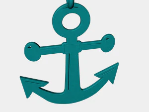 anchor pendant 3d printed model 3D Print Model