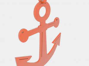 anchor pendant 3d printed model 3D Print Model