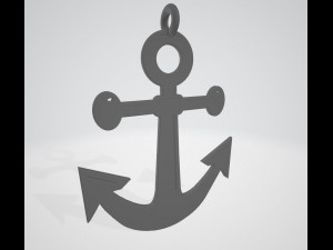 anchor pendant 3d printed model 3D Print Model