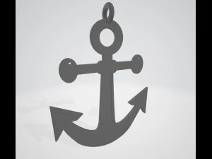 anchor pendant 3d printed model 3D Print Model