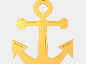 anchor pendant 3d printed model 3D Print Model