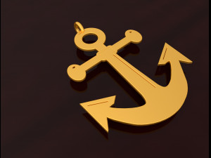 anchor pendant 3d printed model 3D Print Model