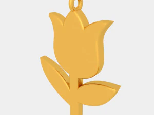 गुलाब पेंडेंट 3डी मुद्रित मॉडल शैली 01 3D प्रिंट मॉडल