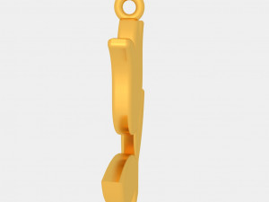 rose pendant 3d printed model style 01 3D Print Model
