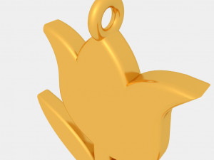 rose pendant 3d printed model style 01 3D Print Model