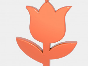 rose pendant 3d printed model style 01 3D Print Model