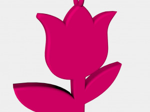 rose pendant 3d printed model style 01 3D Print Model