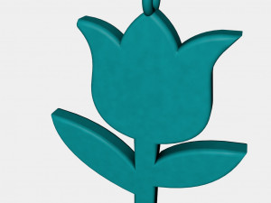 rose pendant 3d printed model style 01 3D Print Model