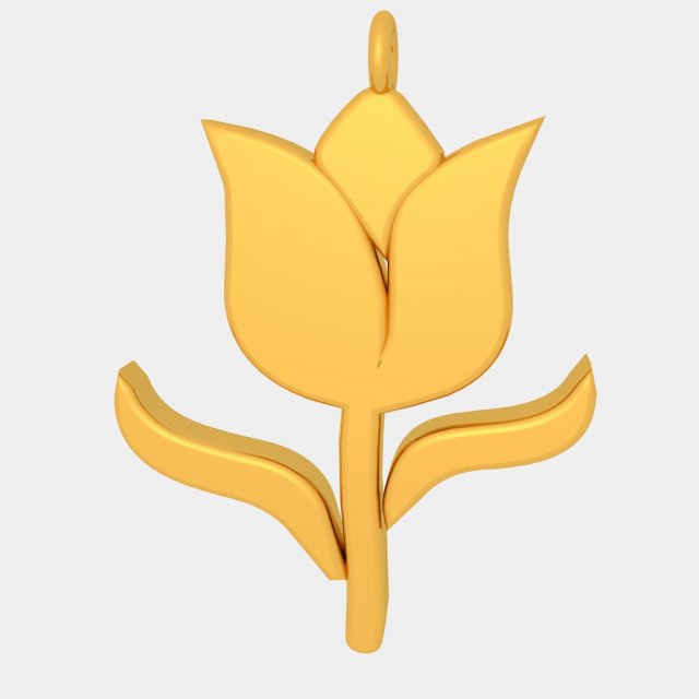 rose pendant 3d printed model style 02 3D Принт Модель .c4d .max .obj .3ds .fbx .stl .blend 