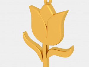 rose pendant 3d printed model style 02 3D Принт Модель