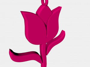 rose pendant 3d printed model style 02 3D Принт Модель