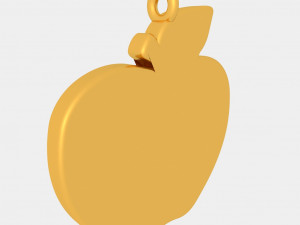 apple pendant 3d printed model 3Dプリントモデル
