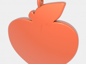 apple pendant 3d printed model 3Dプリントモデル