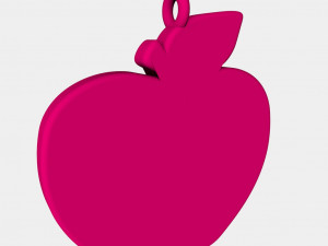 apple pendant 3d printed model 3Dプリントモデル