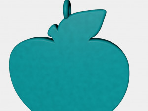 apple pendant 3d printed model 3Dプリントモデル