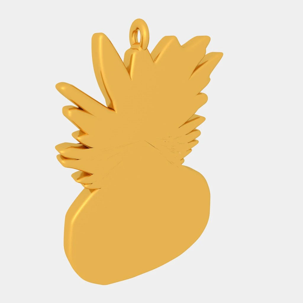 pineapple pendant 3d printed model 3D Print Model .c4d .max .obj .3ds .fbx .stl .blend