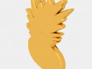pineapple pendant 3d printed model 3D-printmodel