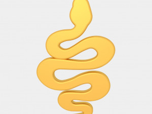 snake pendant 3d printed model 3D 프린트 모델