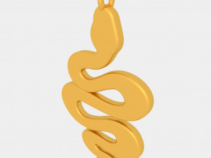 snake pendant 3d printed model 3D प्रिंट मॉडल