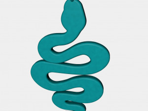 snake pendant 3d printed model 3D प्रिंट मॉडल