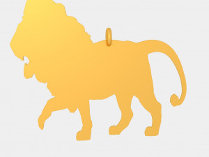 tiger pendant 3d printed model 3D 打印模型