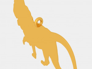 tiger pendant 3d printed model 3D 打印模型