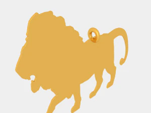 tiger pendant 3d printed model 3D Print Model