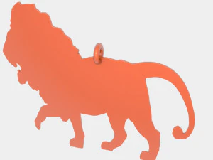 tiger pendant 3d printed model 3D Print Model