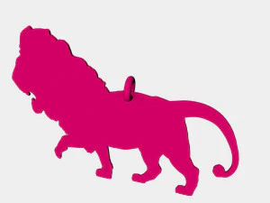 tiger pendant 3d printed model 3D Print Model