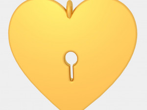 lock pendant 3d printed model 3D Print Model