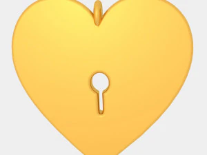 lock pendant 3d printed model 3D Print Model