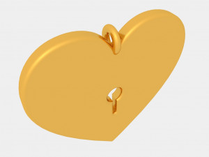 lock pendant 3d printed model 3D Print Model