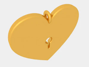 lock pendant 3d printed model 3D Print Model