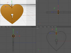 lock pendant 3d printed model 3D Print Model