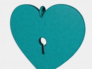 lock pendant 3d printed model 3D Print Model