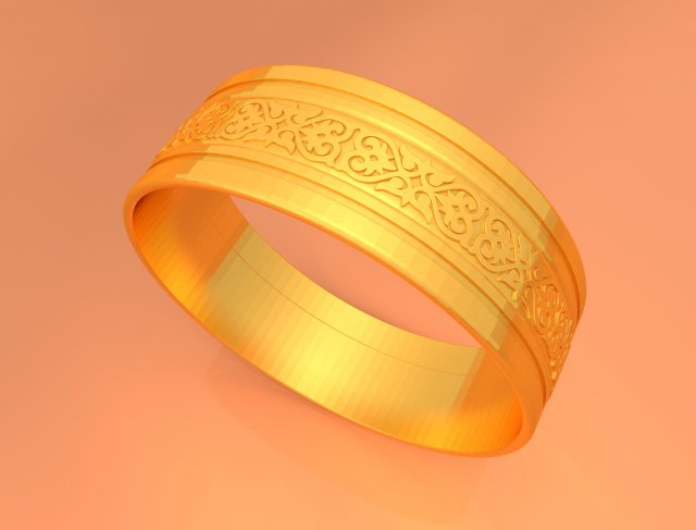 wedding gold ring ktwr01 Model Cetak 3D .c4d .max .obj .3ds .fbx .stl .blend 