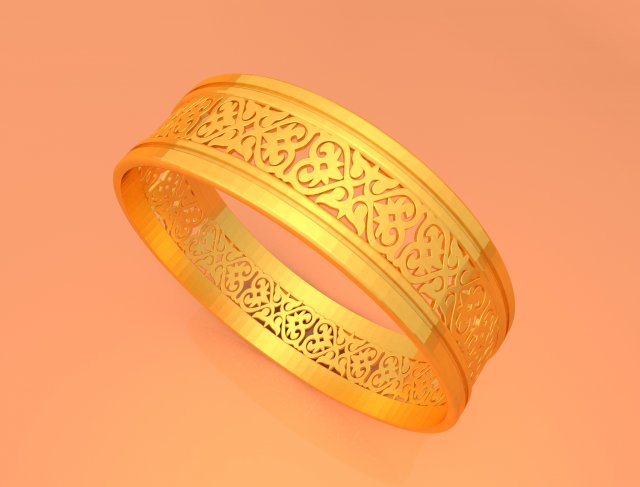 wedding gold ring ktwr02 3D Print Model .c4d .max .obj .3ds .fbx .stl .blend 