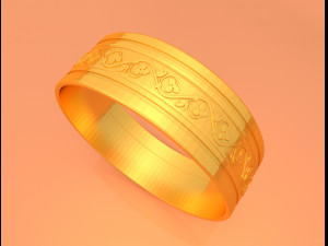 wedding gold ring ktwr03 3D 프린트 모델