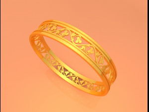 wedding gold ring ktwr04 Modelo de Impressão 3D