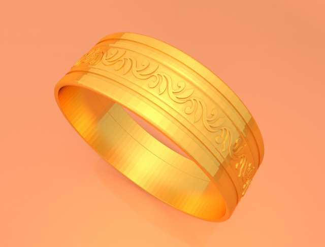 wedding gold ring ktwr05 3D Print Model .c4d .max .obj .3ds .fbx .stl .blend 