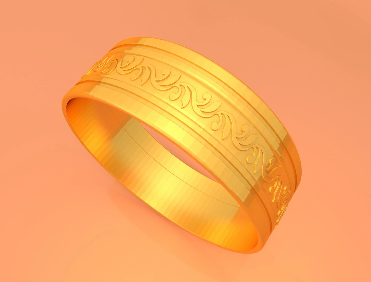 wedding gold ring ktwr05 3D Print Model .c4d .max .obj .3ds .fbx .stl .blend 