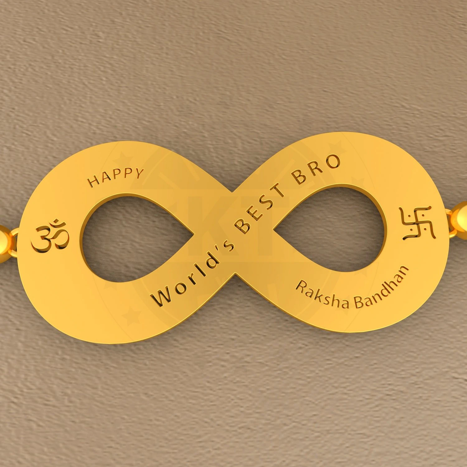 Infinity bracelet rakhi for brother brokt-01 3d printing model 3D Print Model .c4d .max .obj .3ds .fbx .stl .blend 