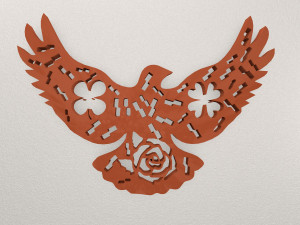 Bird Wall Decoration WARAJ53 3D 프린트 모델