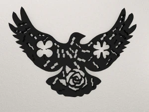 Bird Wall Decoration WARAJ53 3D Print Model
