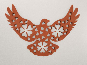 BIRD WALL DECORATION WARAJ55 Model do druku 3D