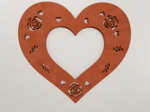 Настінний декор у формі серця WARAJ63 3D Принт Модель